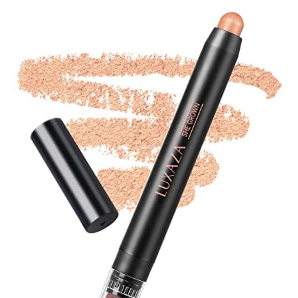 LUXAZA Eyeshadow Stick Waterproof Long Lasting Shadow Pencil Mikola Tube Peach